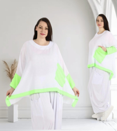 AKH viscose linnen look oversized A-lijn top
