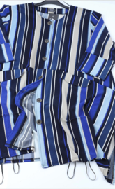 AKH oversized viscose A-lijn blazer/vest/tuniek met  zakken apart