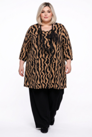 Naveed oversized viscose mix A-lijn tuniek stretch