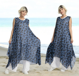 AKH oversized chique chiffon A-lijn  jurk/overjurk /tuniek apart