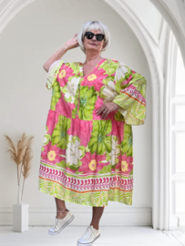 SISSI viscose  ibiza look A-lijn tuniek/jurk