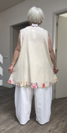 Vincenzo Allocca oversized katen/linnen top/ apart