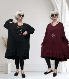 ITALIA MODA oversized katoen A-lijn tuniek stretch/in meerdere kleuren