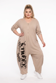 Funky Diva oversized katoen jumpsuit stretch/in meerdere kleuren
