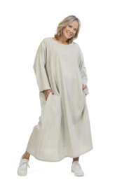 AKH oversized viscose/linnen jurk apart