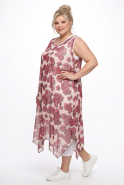 AKH oversized chique chiffon A-lijn  jurk/overjurk /tuniek apart