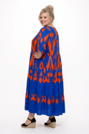 Vincenzo Allocca oversized viscose  BOHO A-lijn jurk apart