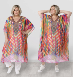 ONE OF A KIND  zomer poncho/tuniek ( extra groot)