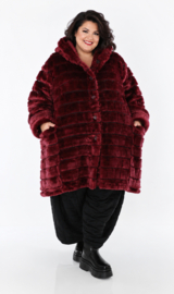 AKH oversized ballon winterjas van knuffelige pluche kwaliteit