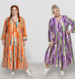 ITALIA MODA viscose A-lijn BOHO jurk / meerdere kleuren
