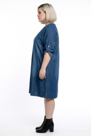 Vincenzo Allocca oversized jeans katoen A-lijn jurk/tuniek apart