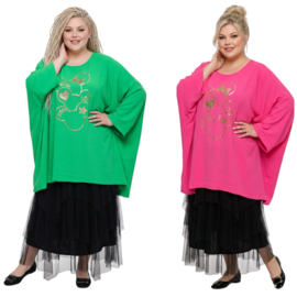 ITALIA MODA viscose tuniek/poncho /meerdere kleuren