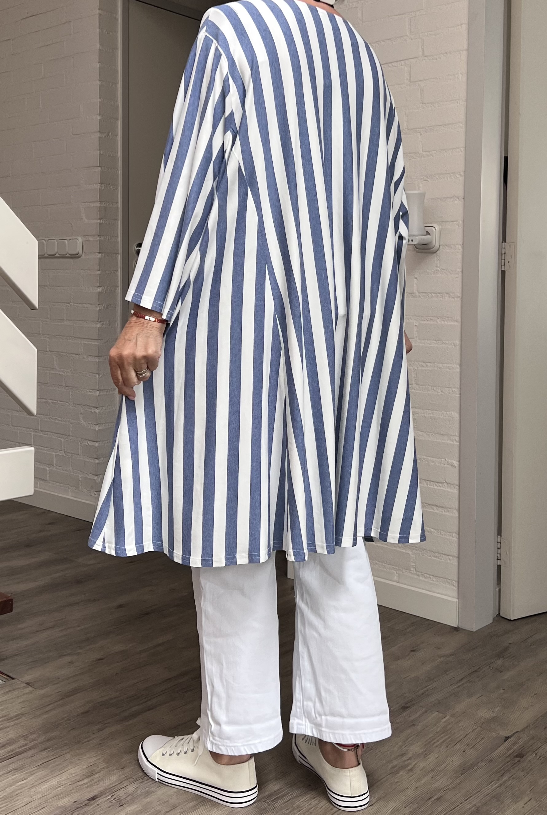 New Jersey oversized viscose A-lijn jurk/tuniek extra wijd/ stretch