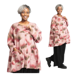 AKH winter oversized acryl/wol blazer/vest apart stretch