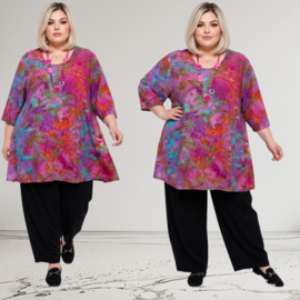 Naveed oversized viscose mix A-lijn tuniek stretch
