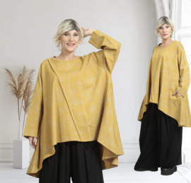 AKH oversized jersey viscose A-lijn tuniek apart stretch /in meerdere kleuren
