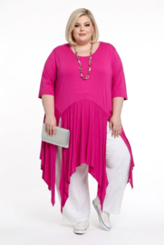 Moonshine viscose tricot A-lijn tuniek stretch apart /in meerdere kleuren