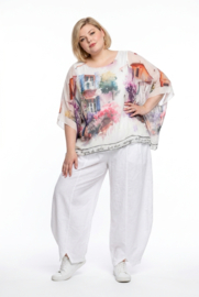 ITALIA oversized zomer top/blouse gevoerd /in meerdere kleuren