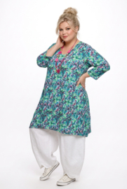 New Jersey viscoseA-lijn tuniek met zakken stretch