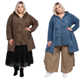 ITALIA MODA oversized katoen fijn corduroy blazer/jas/ apart/in meerdere kleuren