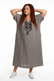 Mercy oversized linnen jurk/in meerdere kleuren
