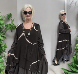 Moonshine de modieuze kleuring oversized  gebreide tuniek/top