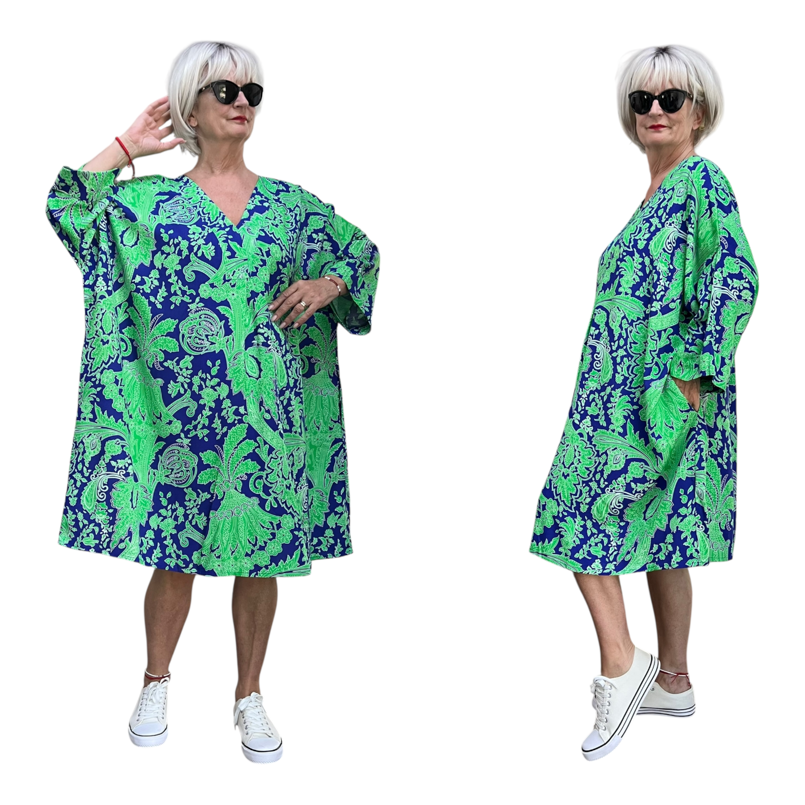 Vincenzo Allocca oversized viscose jurk/tuniek