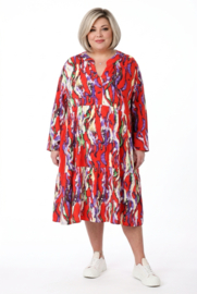 Vincenzo Allocca oversized viscose A-lijn BOHO jurk