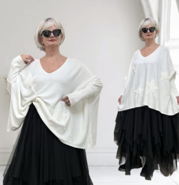 ITALIA oversized viscose mix gebreide top/tuniek