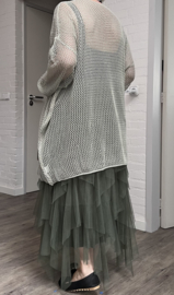 ITALIA oversized viscose mix gebreide top/tuniek/in meerdere kleuren