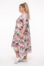 Giovani collection oversized viscose ballon jurk/stretch