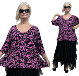 Ophilia viscose A-lijn tuniek  stretch