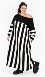 AKH oversized gebreide boucle tuniek/jurk  apart stretch