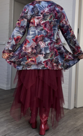 New Jersey viscose A-lijn tuniek  met met aparte decolleté stretch