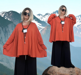 AKH oversized katoen A-lijn top/tuniek  stretch