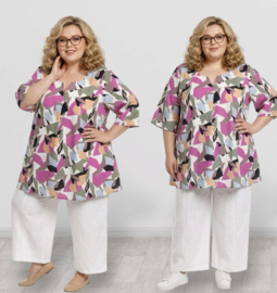 SINNE design.. A- lijn linnen/katoen tuniek