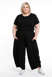 Moonshine katoen ballonbroek apart zwart stretch