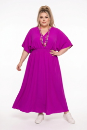 LaCasa Moda oversized viscose A-lijn jurk / in meerdere kleuren
