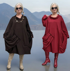Moonshine winter tricot katoen A-lijn jurk stretch/in meerdere kleuren