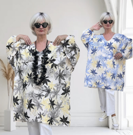 ITALIA MODA oversized katoen mousseline tuniek/in meerdere kleuren