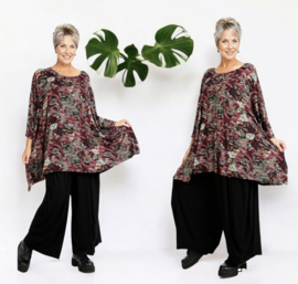 AKH oversized viscose A-lijn tuniek  apart stretch