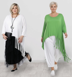 Moonshine oversized viscose A-lijn tuniek stretch/meerdere kleuren