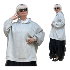 Sissi jersey viscose tuniek met capuchon stretch apart