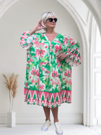 SISSI viscose  ibiza look A-lijn tuniek/jurk