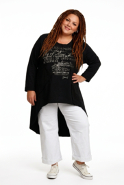 ITALIA oversized katoen tuniek/top stretch  /in meerdere kleuren