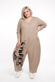 Funky Diva oversized katoen jumpsuit stretch/in meerdere kleuren