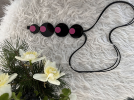 Paris Fashion design jewellery rubber collier