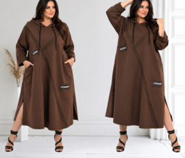 SASHA GRANDE oversized A-lijn jurk /stretch/premium kwaliteit/in meerdere kleuren