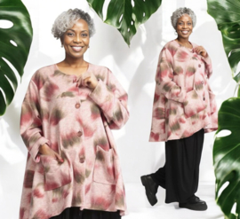 AKH winter oversized acryl/wol blazer/vest apart stretch
