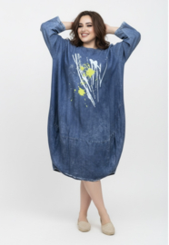 Zedd Plus tencel jeans ballon jurk